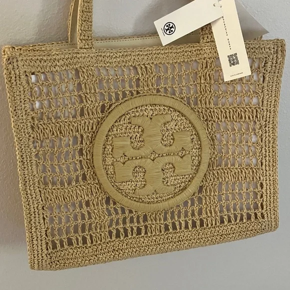 Tory Burch Ella Hand-Crocheted Tote โ Natural โ NWT - Picture 3 of 10